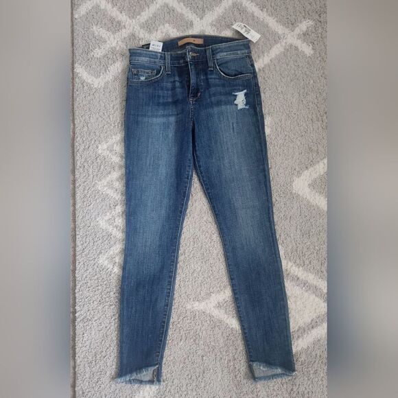 Joe's Jeans Icon Blondie Maeve Skinny Ankle Raw Hem Blue Size 25 - Picture 1 of 6